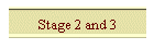 Stage 2 and 3