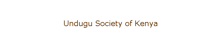 Undugu Society of Kenya